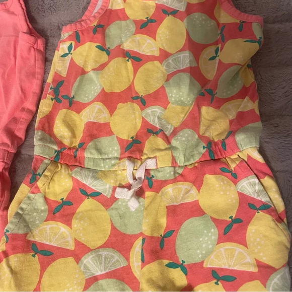 3T Amazon Essentials Pink & Citrus Tank & Shorts Romper Bundle - Picture 5 of 9